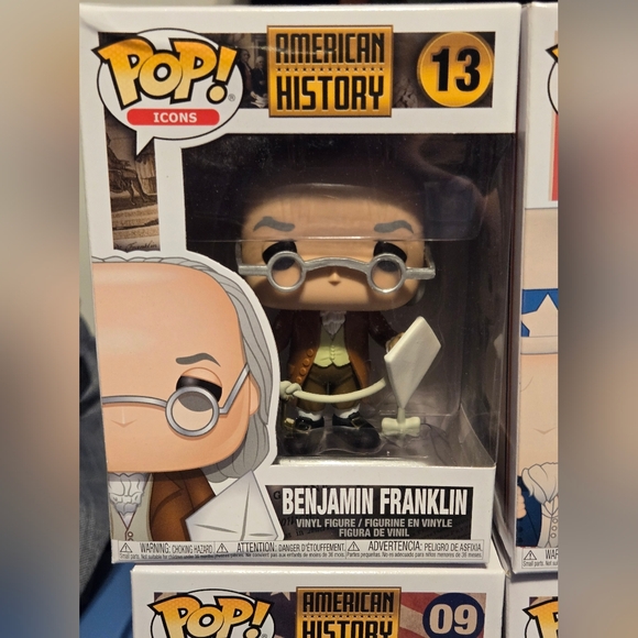 Funko Pop American History Bundle Ben Franklin, Washington, Lincoln, Uncle Sam - Picture 2 of 8